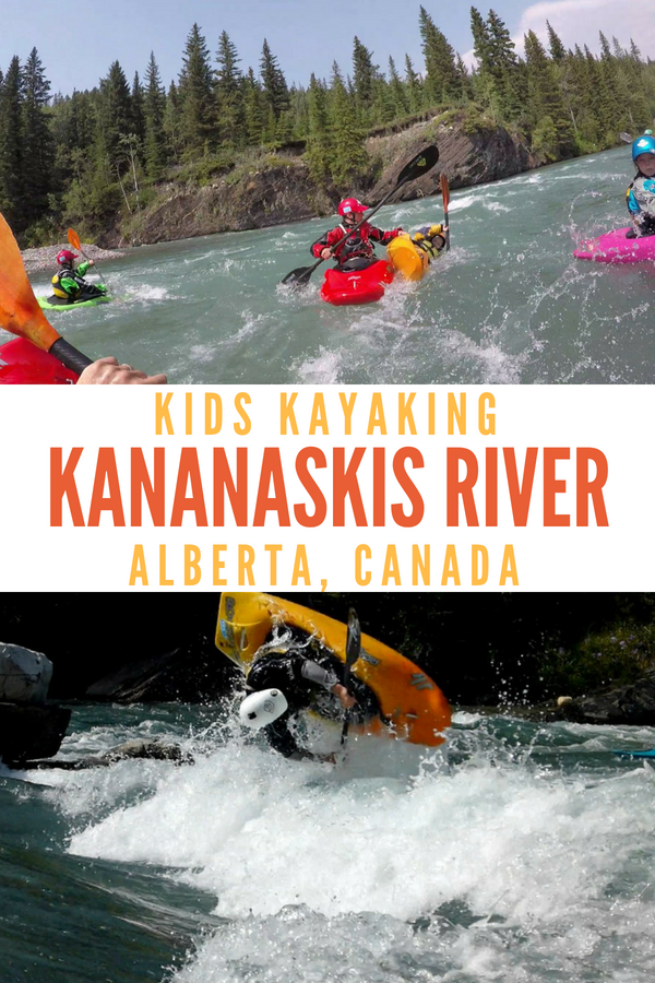 Kids Kayaking the Kananaskis River