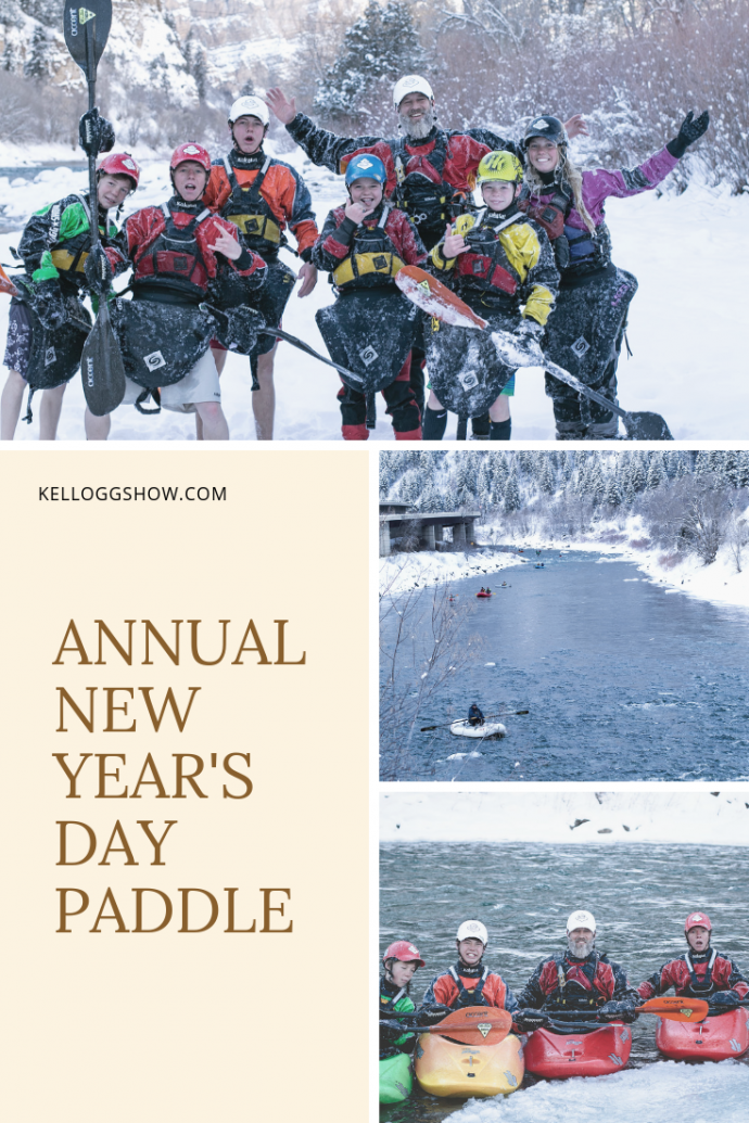 Covered in ice and freezing cold, you gotta love the Annual New Year's Day Paddle