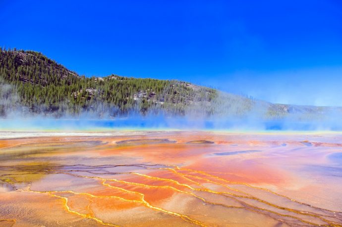Grand Prismatic is one of the many fun Adventurous Things To Do In Jackson Hole, WY!