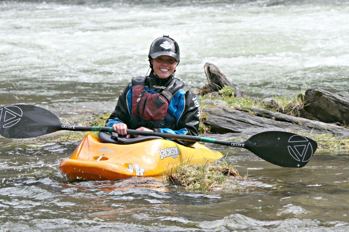 Kady Kellogg lands a spot on the coveed 2019 US Freestyle Kayaking Team Trials!