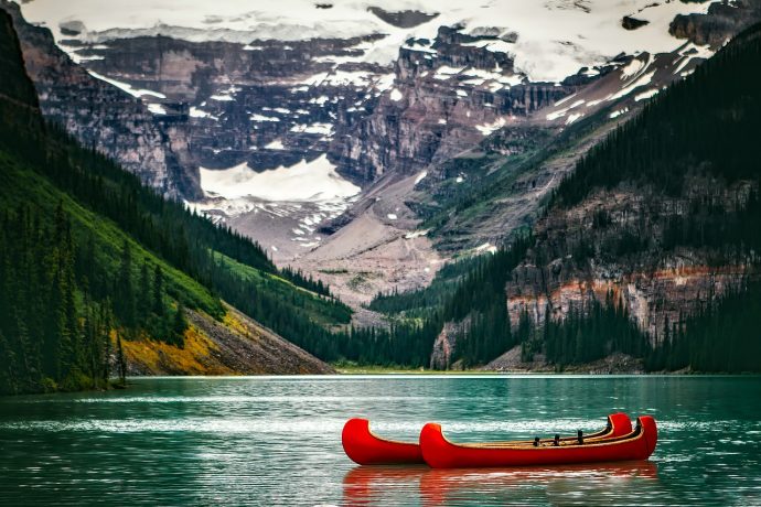 Lake Louise is a stunning hamlet just outside of Banff, Alberta.