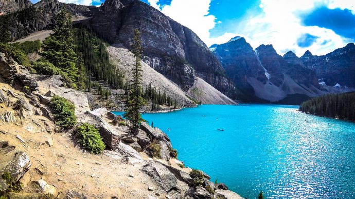 Lake Louise is also home to stunning Moraine Lake