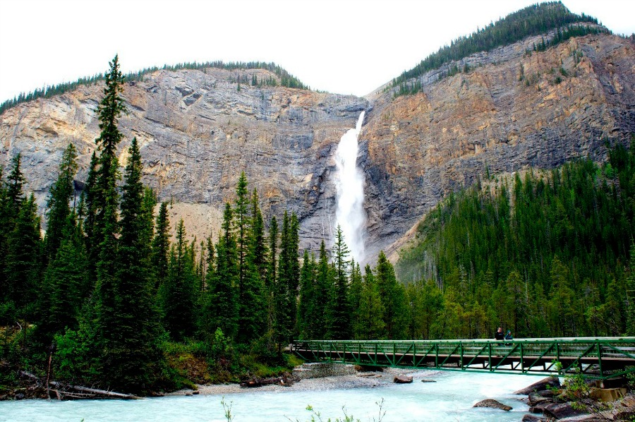 Takakkaw Falls is a great stop on the Road To Alaska.