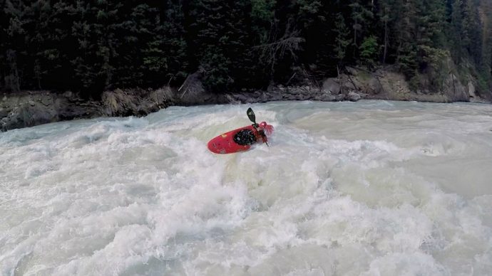 Paddling the Kicking Horse River is so much fun!