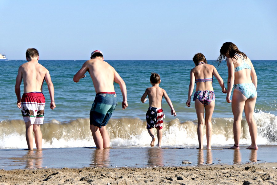 One of the best things to do in Barcelona with kids is to hit the beach.
